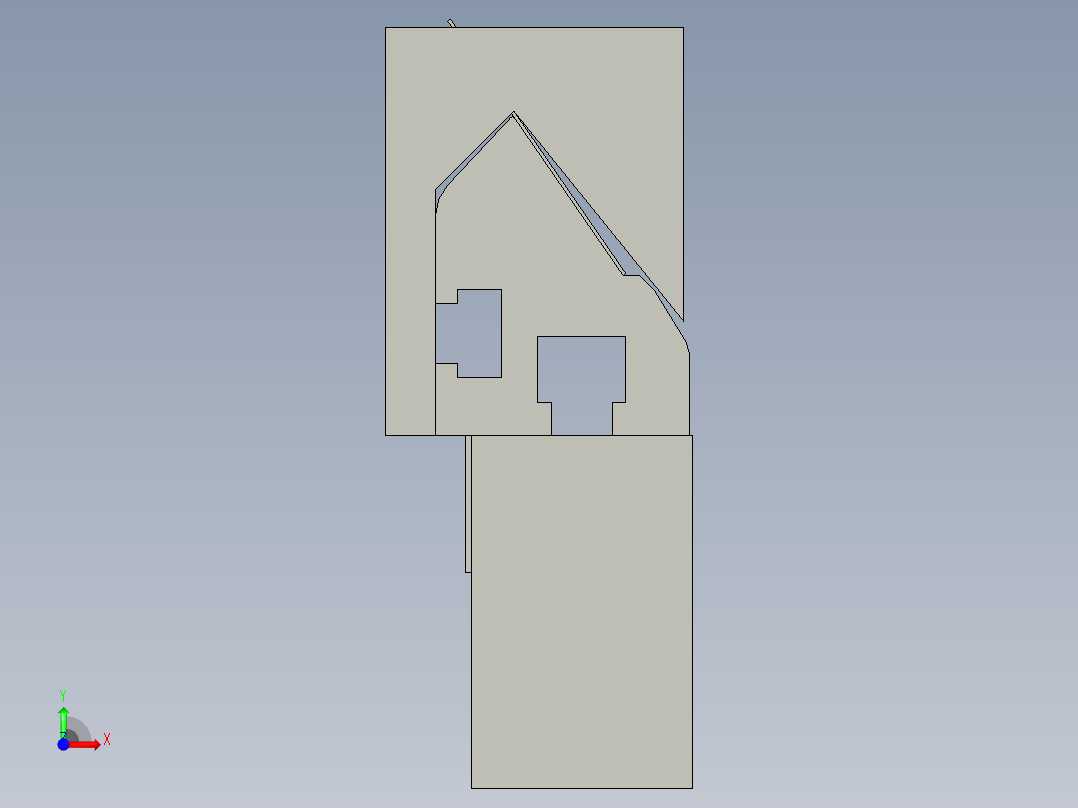 GPG-C机型刮刀620MM最长尺寸螺丝固定间距286MM)前视图
