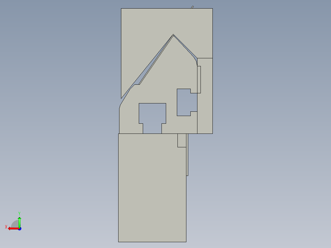 GPG-C机型刮刀620MM最长尺寸螺丝固定间距286MM)后视图