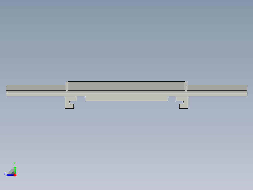 GPG-C机型刮刀620MM最长尺寸螺丝固定间距286MM)右视图
