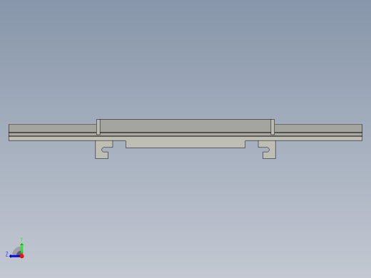 GPG-C机型刮刀620MM最长尺寸螺丝固定间距286MM)右视缩略图