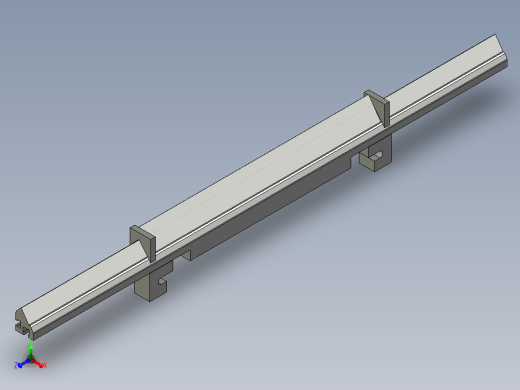 GPG-C机型刮刀620MM最长尺寸螺丝固定间距286MM)正等轴测缩略图