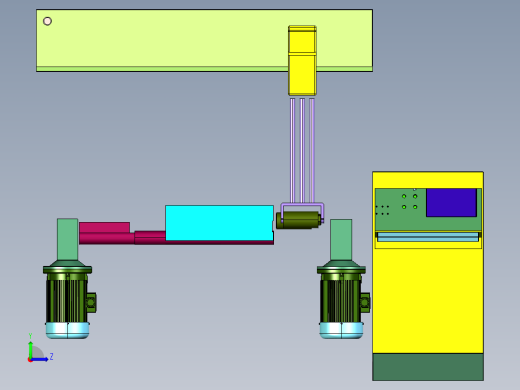 外圆无心磨上下料装置左视缩略图