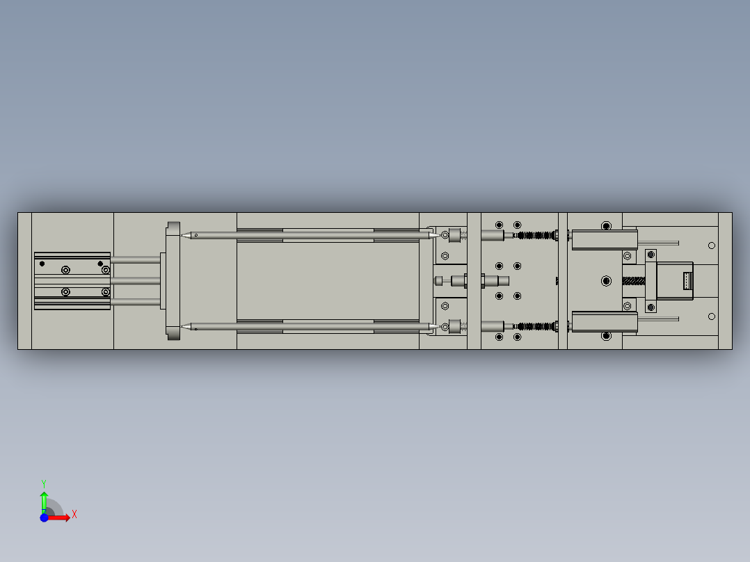 V2-测长度-位移传感器方式前视图