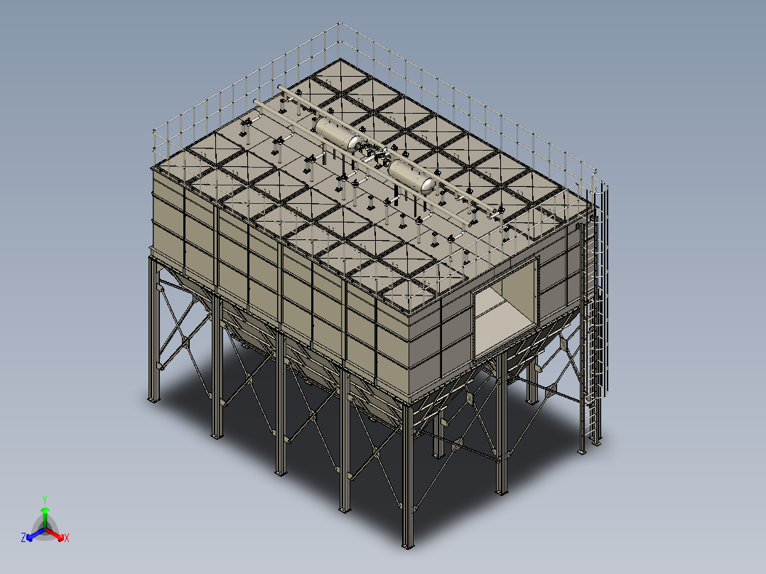 PPCS96-2×8气箱式脉冲袋式除尘器