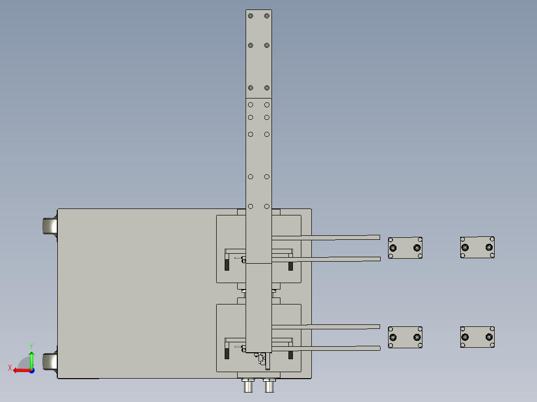 取料机构后视图