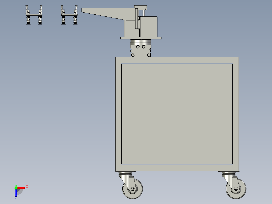取料机构俯视图