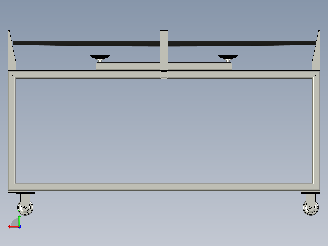 台车装配体后视图