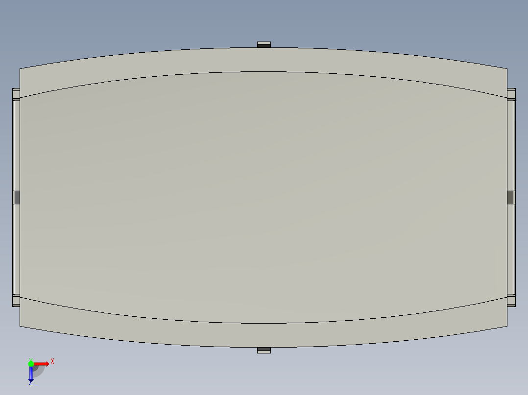 台车装配体俯视图