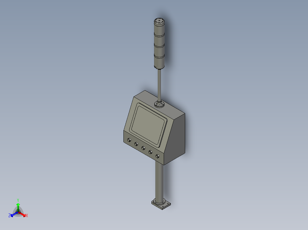 CB-旋转箱体正等轴测图