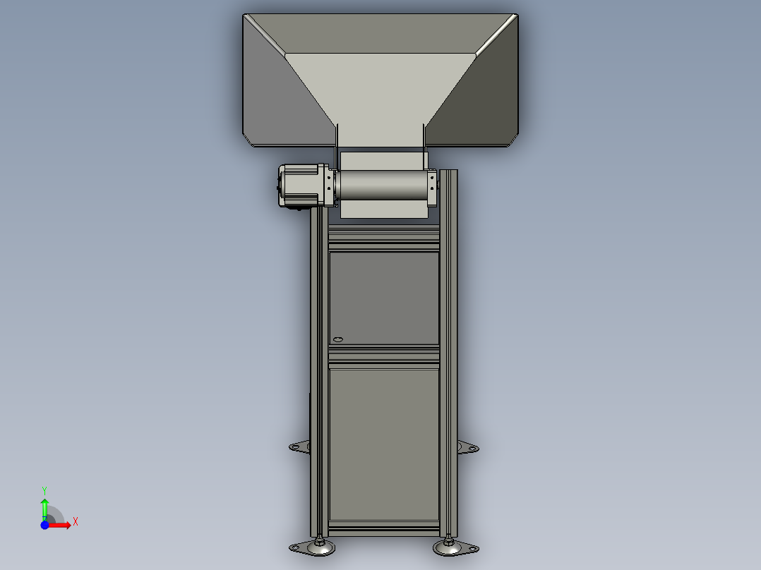 HLCY02-02-00-00平皮带爬坡机提升前视图