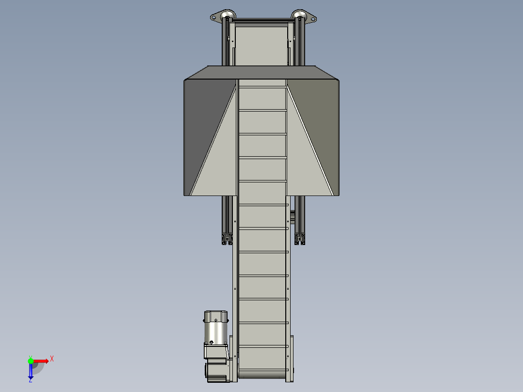 HLCY02-02-00-00平皮带爬坡机提升俯视图