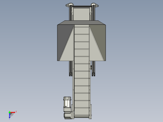 HLCY02-02-00-00平皮带爬坡机提升俯视缩略图
