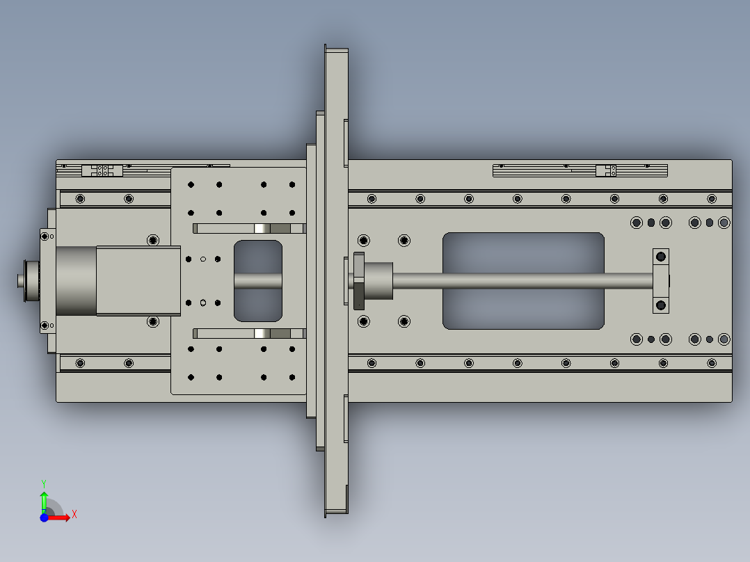 上下料升降组件前视图