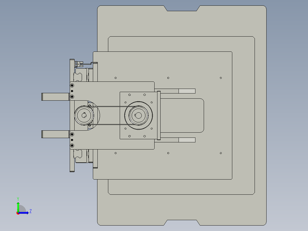 上下料升降组件左视图