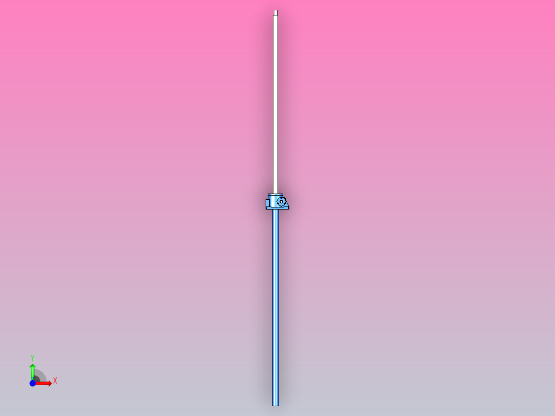 SWL1 丝杆升降型蜗轮丝杆升降机[SWL1TM-1AⅠ-500-Z-A]前视图