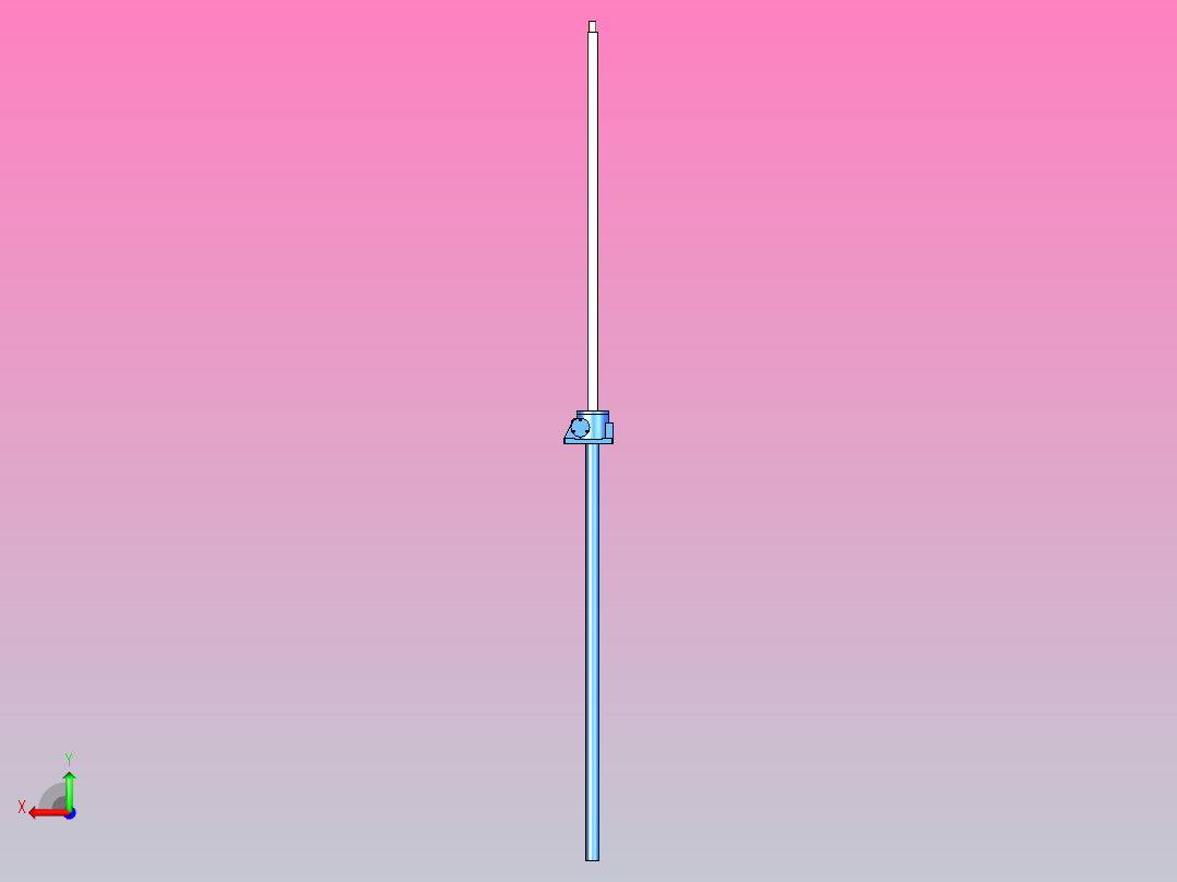 SWL1 丝杆升降型蜗轮丝杆升降机[SWL1TM-1AⅠ-500-Z-A]后视图