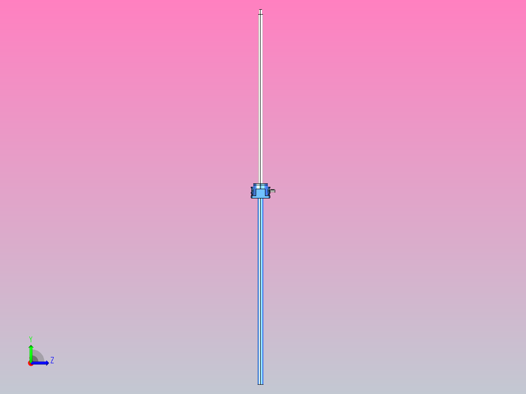 SWL1 丝杆升降型蜗轮丝杆升降机[SWL1TM-1AⅠ-500-Z-A]左视图