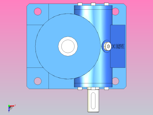 SWL1 丝杆升降型蜗轮丝杆升降机[SWL1TM-1AⅠ-500-Z-A]俯视缩略图