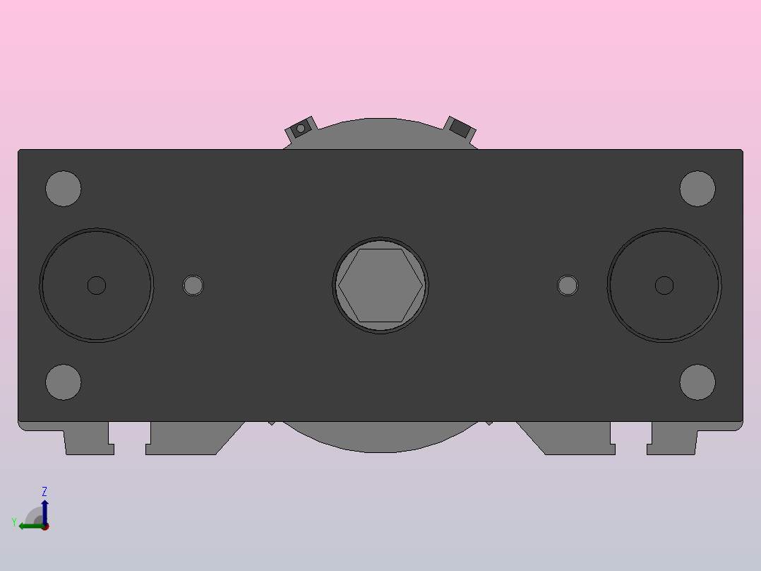 FS-MGP系列气缸[FS-MGPM100-50]前视图