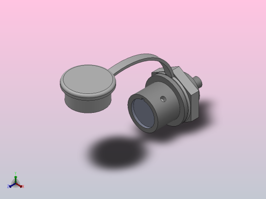 SF1212P[SF1212P-6]航空插头，多芯接头，连接器正等轴测缩略图