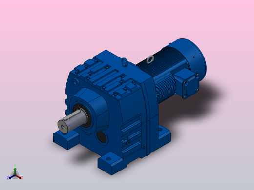 R167底脚轴伸式安装斜齿轮减速机R167-Y22-4P-180L-M1-0°