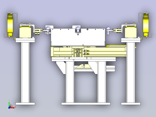 一种均分切断机构3D图纸前视缩略图