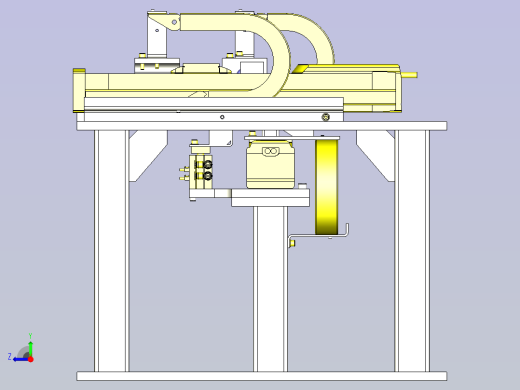 一种均分切断机构3D图纸右视缩略图