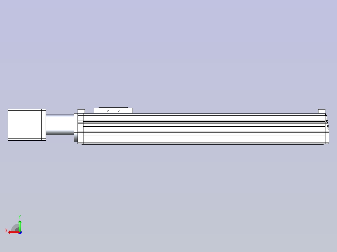 SMN35-ME配步进电机模组[SMN35-200L-ME]后视图
