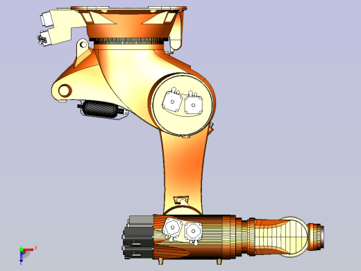 kuka机器人三维模型图纸俯视缩略图