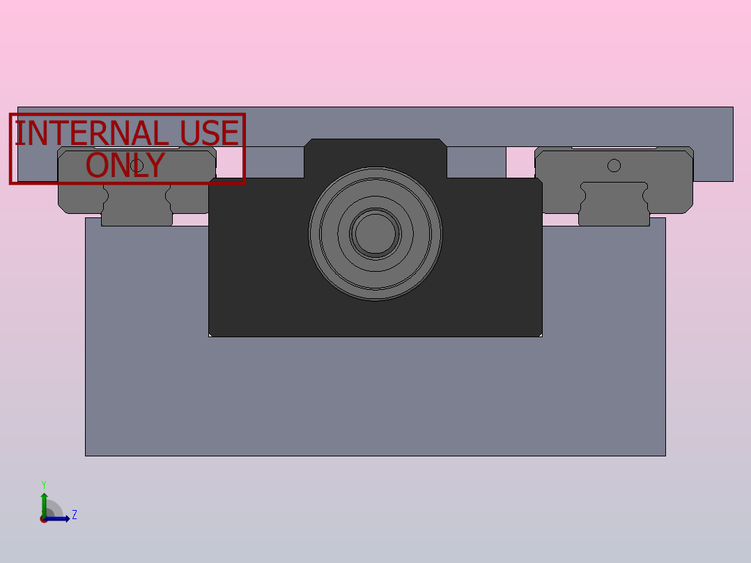 丝杆滑轨模组线性运动轴左视图