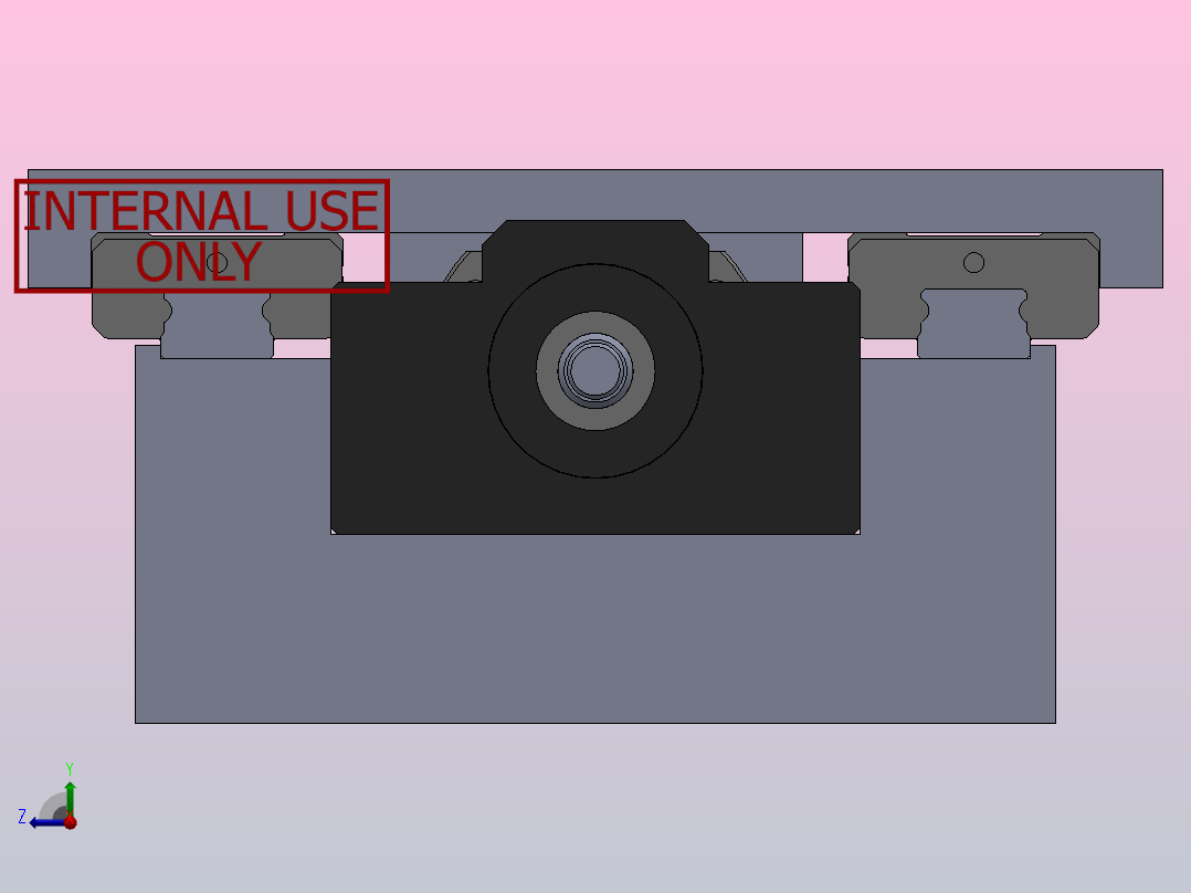 丝杆滑轨模组线性运动轴右视图