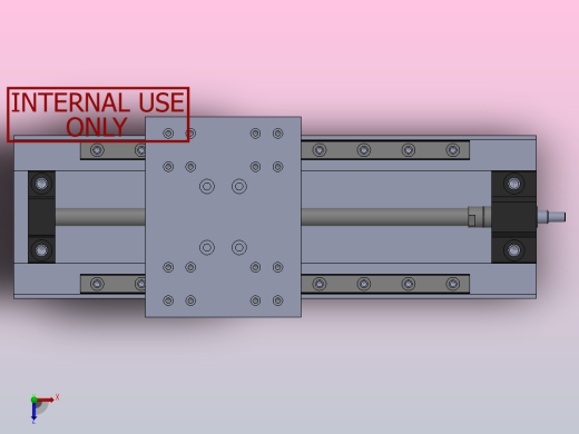 丝杆滑轨模组线性运动轴俯视缩略图