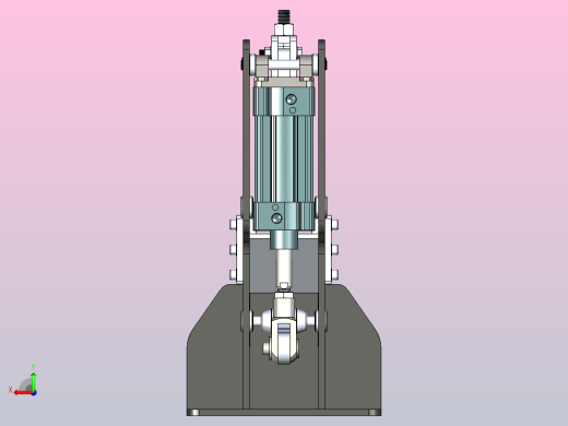 垂直气动压力夹后视缩略图