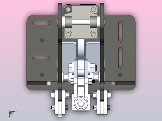 垂直气动压力夹俯视缩略图