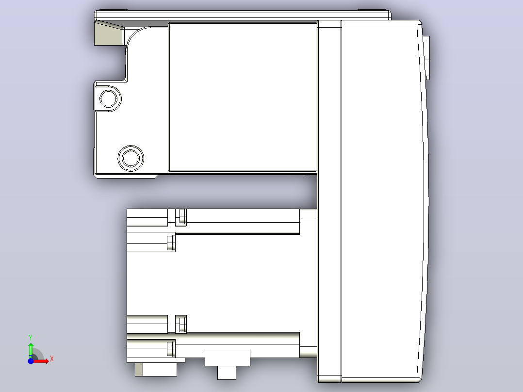 皮带直线轴双滑块型TPA-GCBS-120-P70-L50-RP-M20-N3前视图