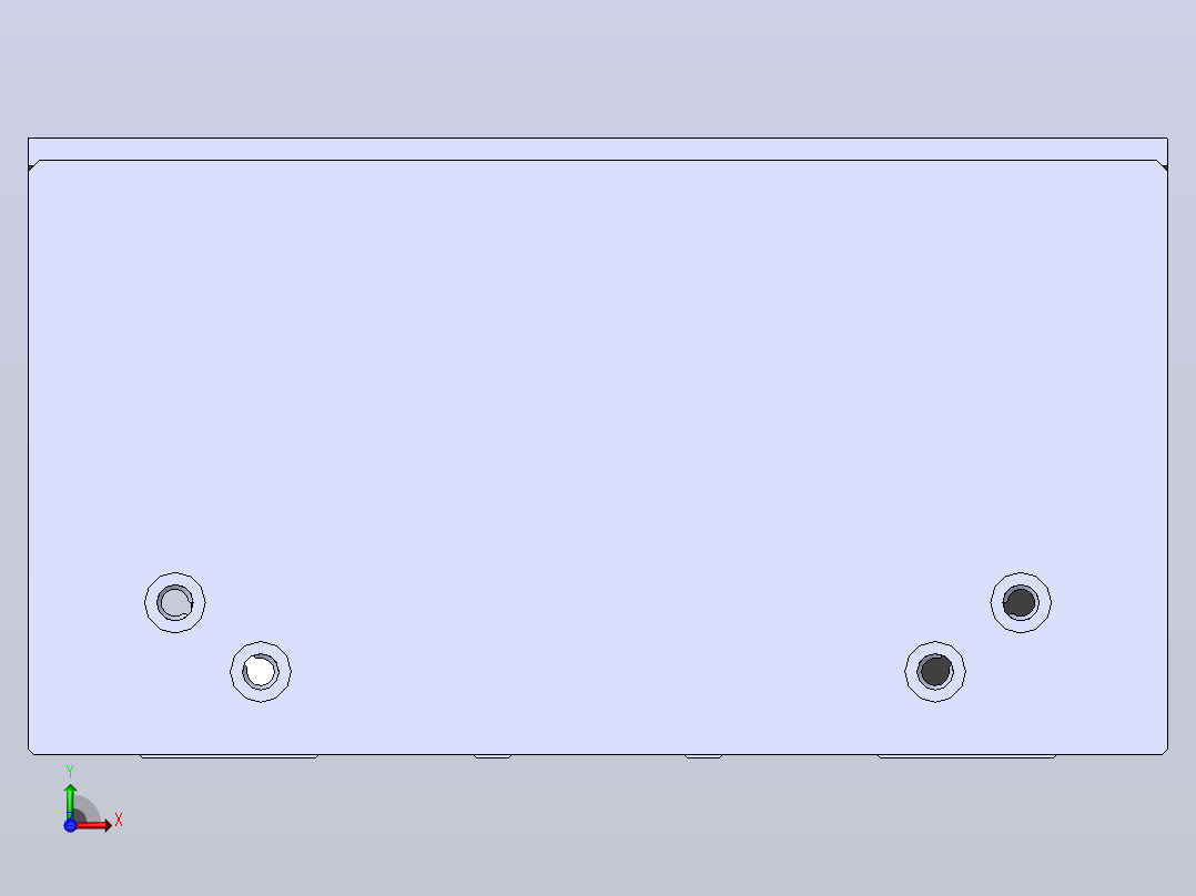 直线模组DMBF170-RBCR（电机右后折）[DMBF170-L45S500-DT750-A2U-RBCR]前视图