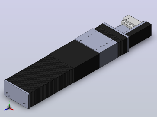 直线模组DMBF170-RBCR（电机右后折）[DMBF170-L45S500-DT750-A2U-RBCR]正等轴测缩略图
