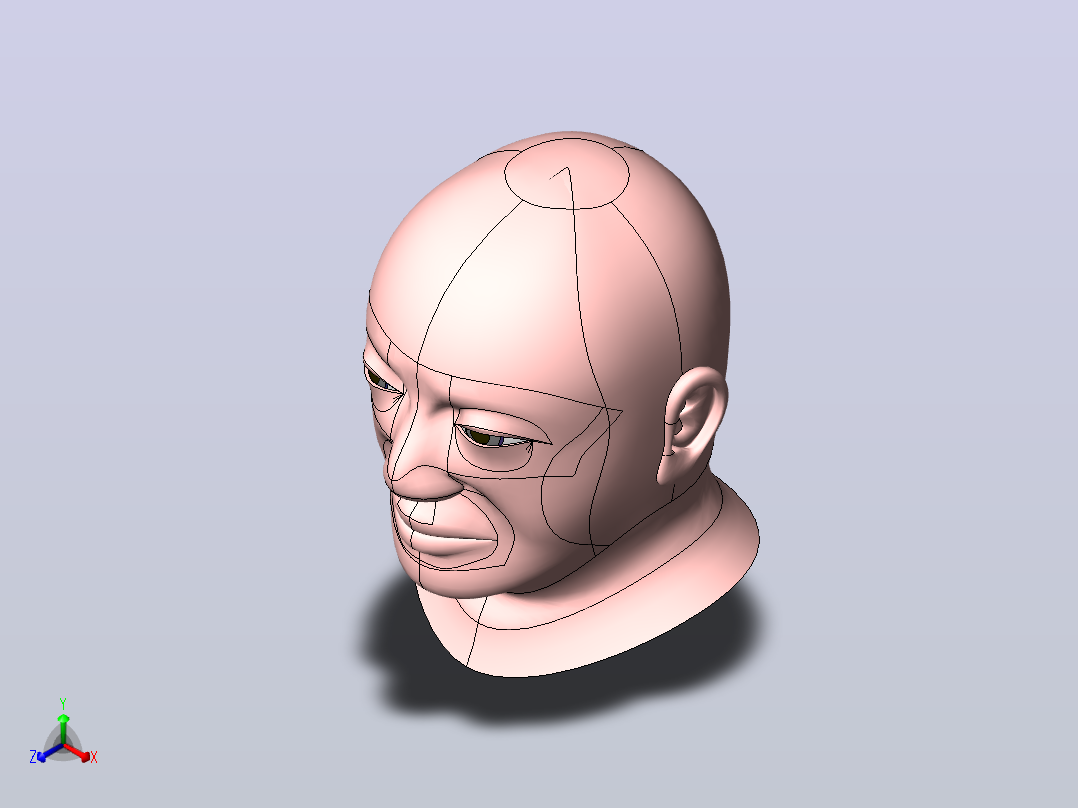 3D打印模型：小黄人+光头正等轴测图
