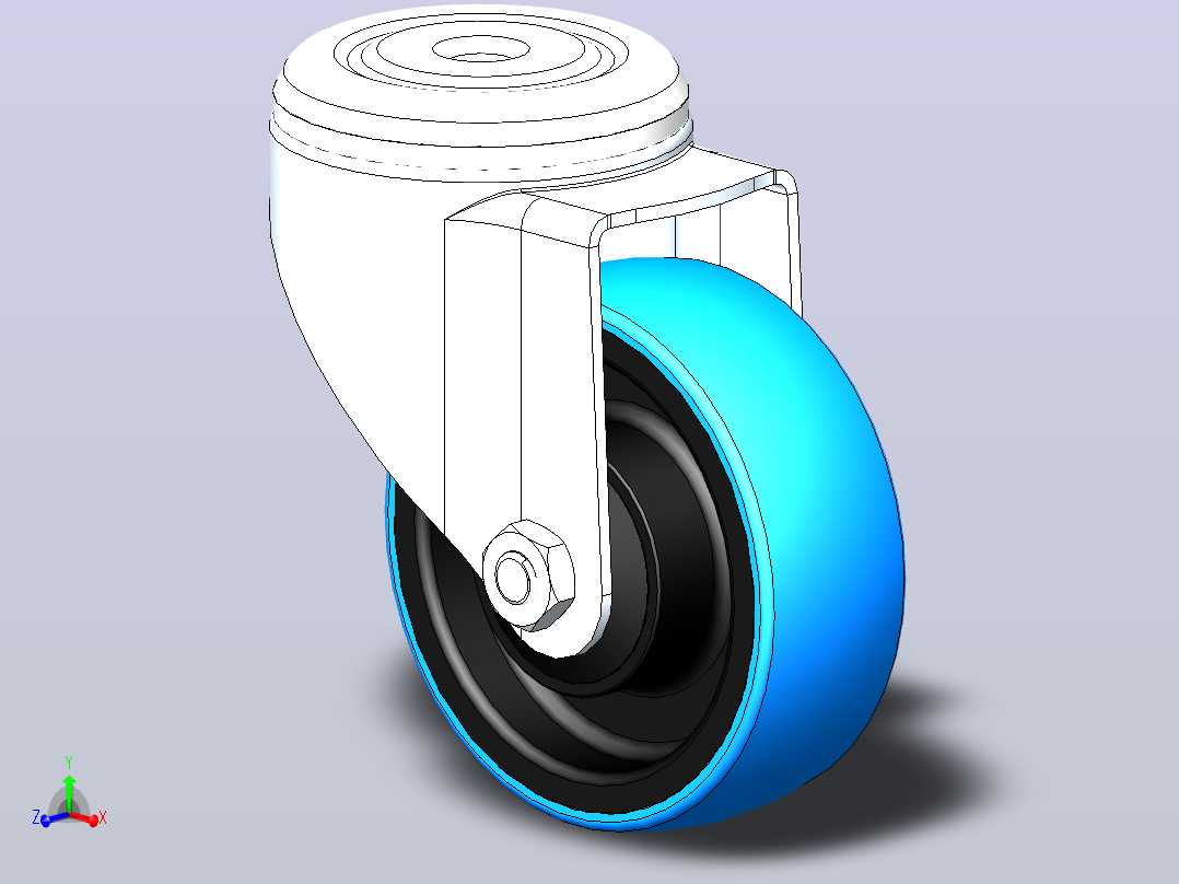 Wheel-5810000433DS-Swede-Wheel脚轮主视图