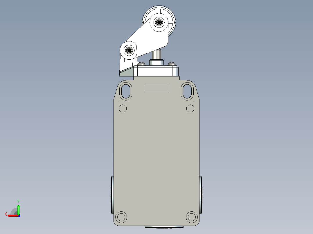 YBLX-P1_303_1E行程开关三维模型202107后视图