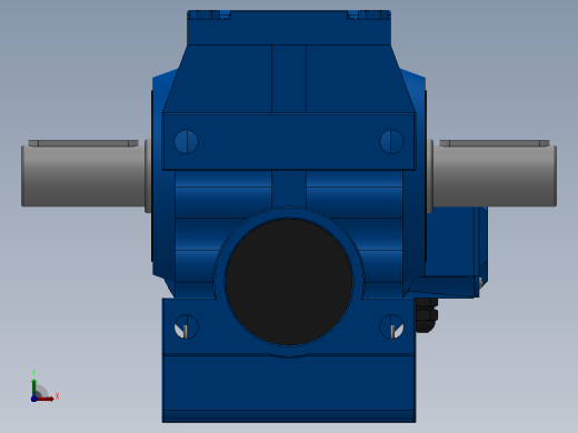 S77R37组合式斜齿-蜗轮蜗杆减速机S77R37-Y0.75-4P-289-M1-0°-A+B前视缩略图
