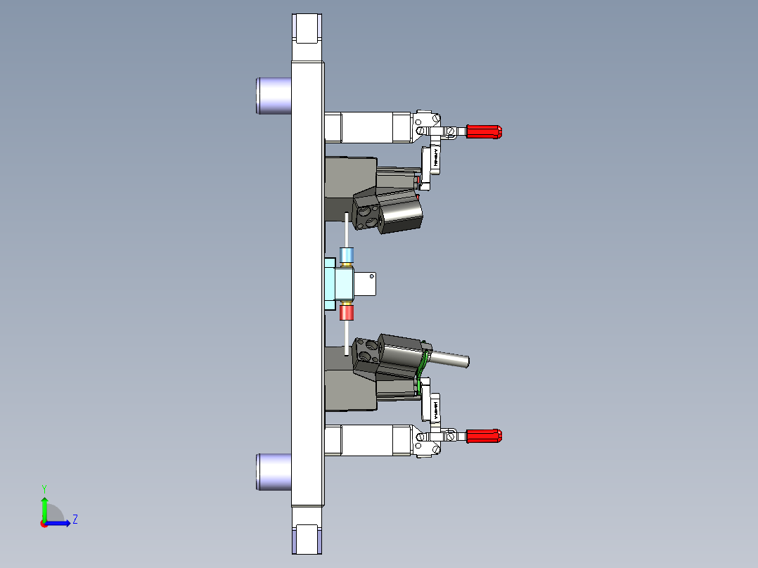 薄壁件冲压产品检测检具设计x_t左视图