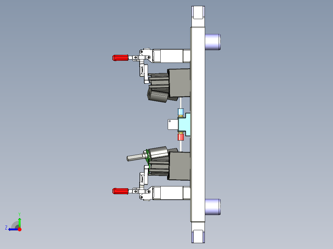 薄壁件冲压产品检测检具设计x_t右视图
