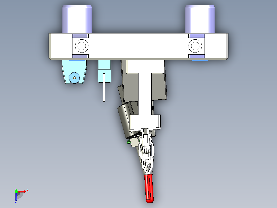 薄壁件冲压产品检测检具设计x_t俯视图