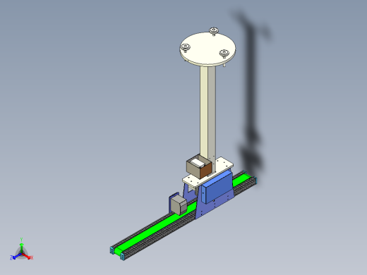 输送带组件3D模型正等轴测缩略图