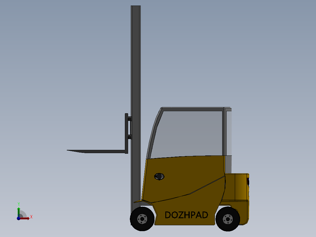 叉车SW2016含特征前视图