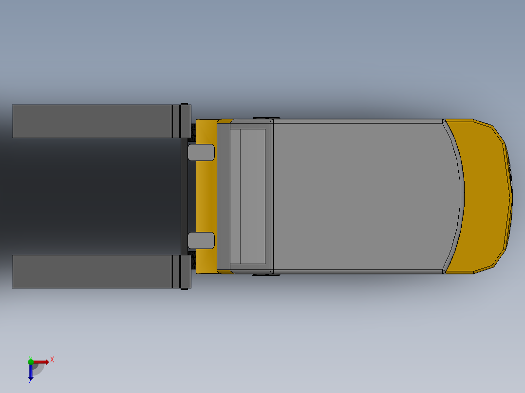 叉车SW2016含特征俯视图