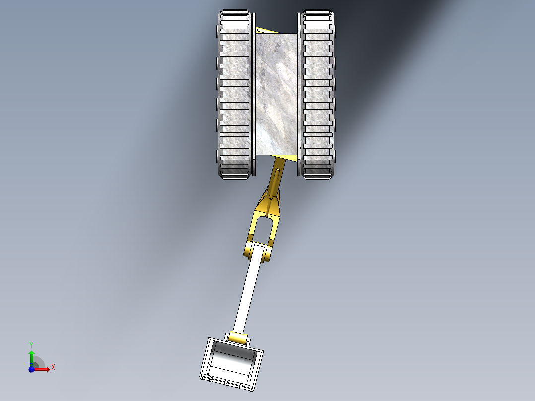 烟囱挖掘机前视图