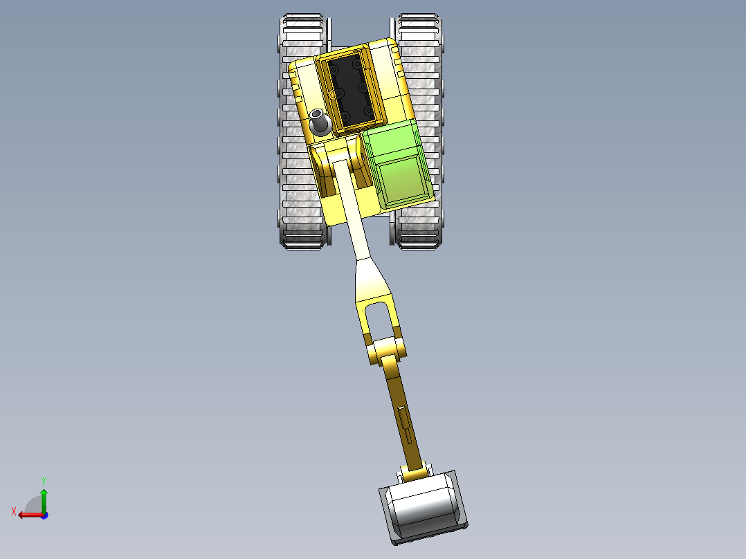 烟囱挖掘机后视图
