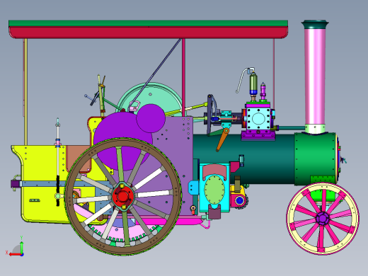 内燃机时代蒸汽动力的汽车后视缩略图